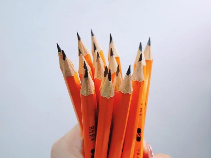 SKKSTATIONERY Half Pencils with Eraser Tops, Golf Pencils, 4 inch, Classroom, Pew - #2 HB, Hexagon, Pre-sharpened, Back to school, 96/Box. - Image 2
